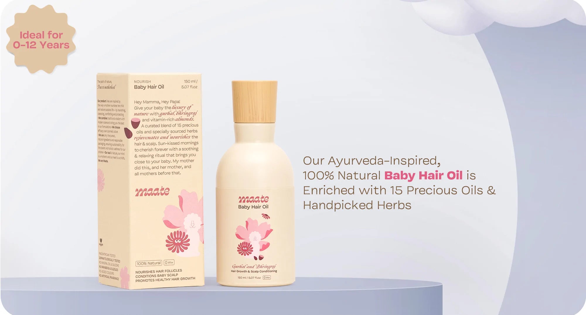 100% Natural Baby Hair Oil Combo - 150 ML