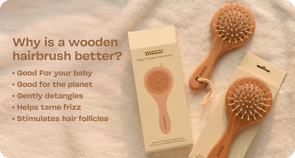 Baby Wooden Hair Brush