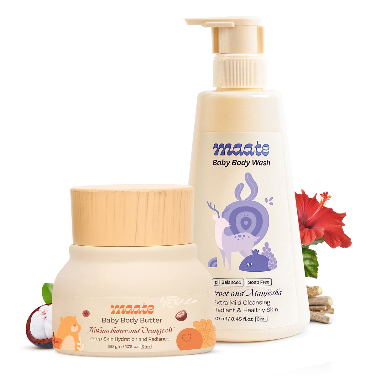 Baby Body Wash 250 Ml & Baby Body Butter 50 Gm Combo