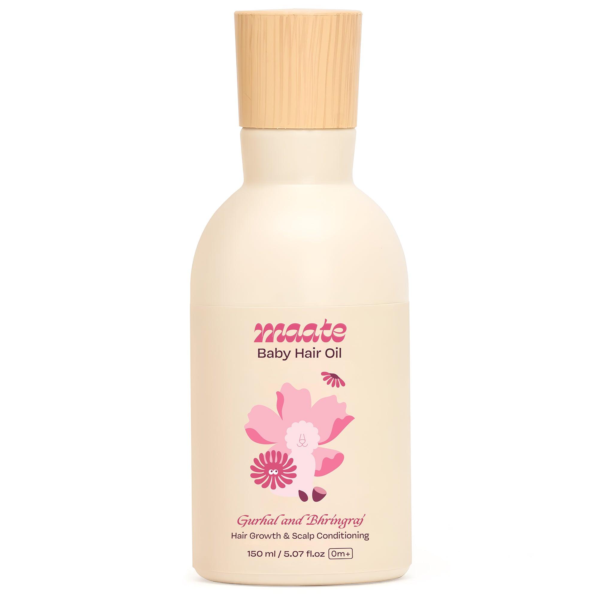 100% Natural Baby Hair Oil - 150 ML - Maate