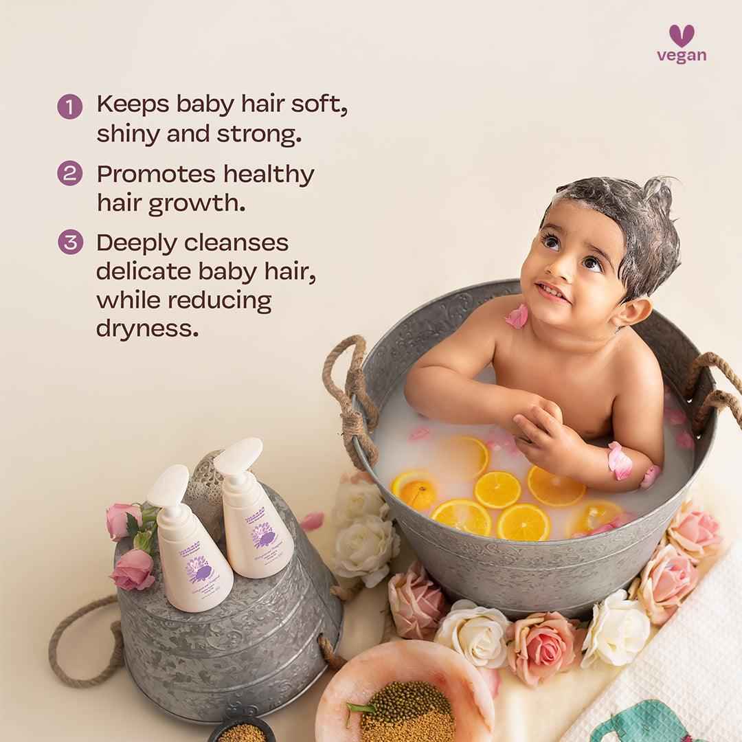 Tear Free Baby Shampoo - ph Balanced | Soap Free - 250 ML - Maate
