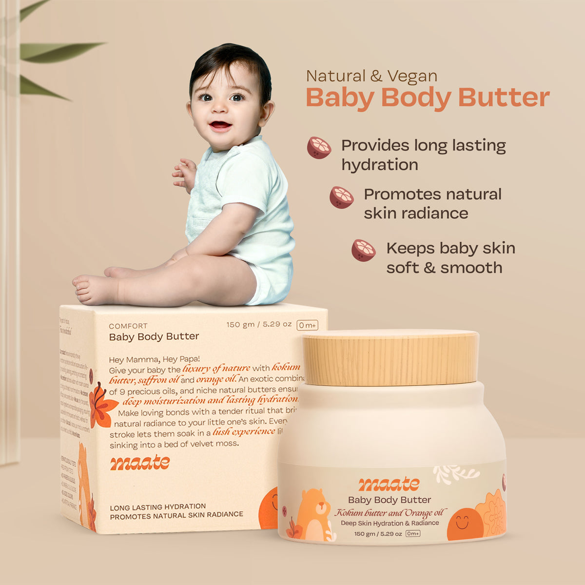 Baby Body wash 400 Ml & Baby Body Butter 150 Gm Combo