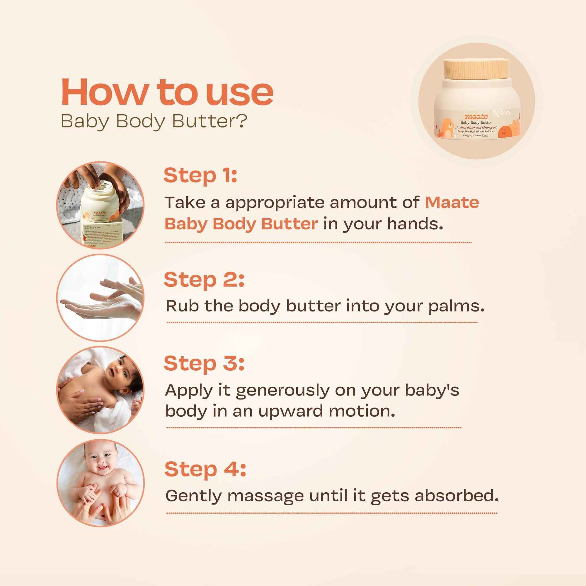 Baby Body Butter 150 Gm - Maate