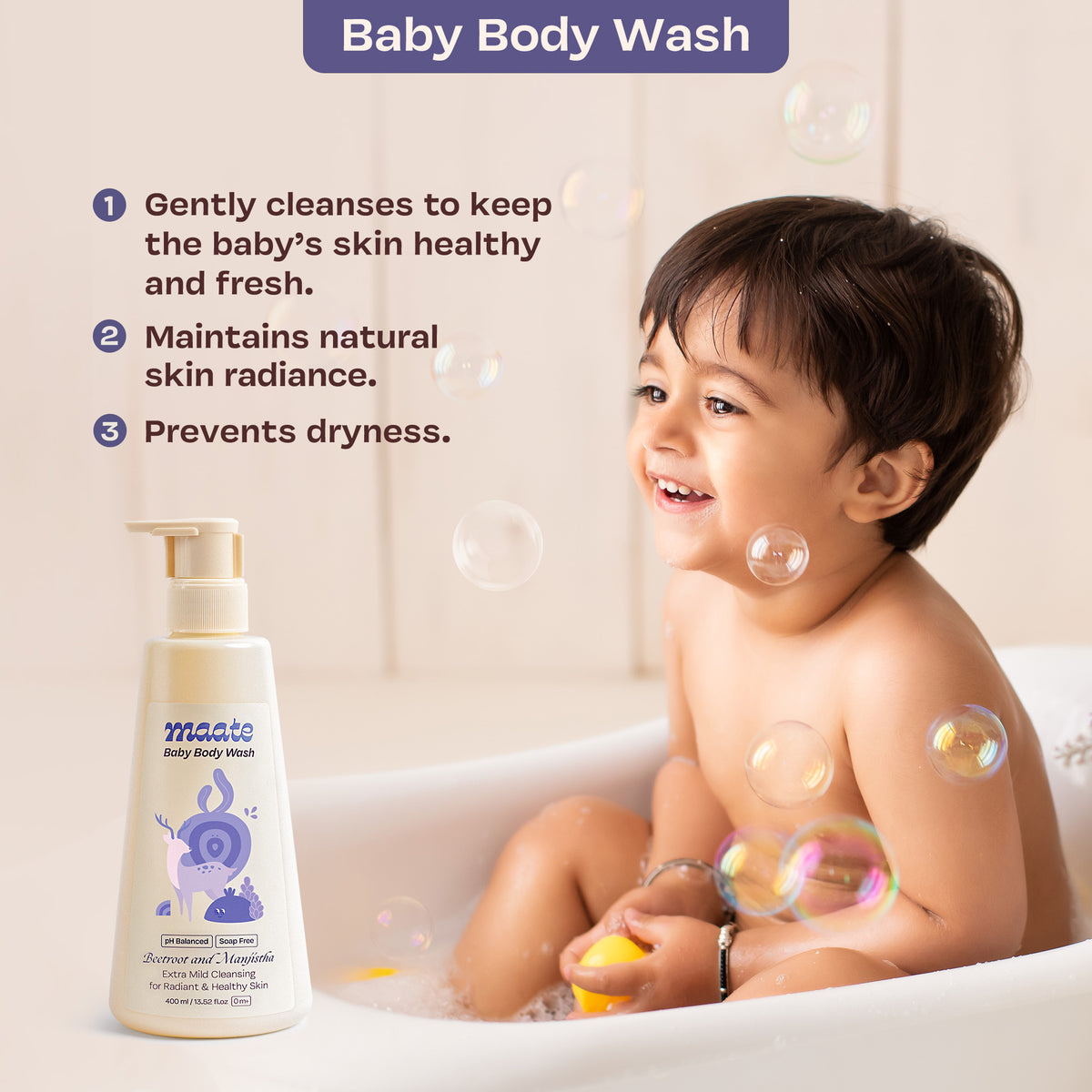 Baby Body wash 400 Ml & Baby Body Butter 150 Gm Combo