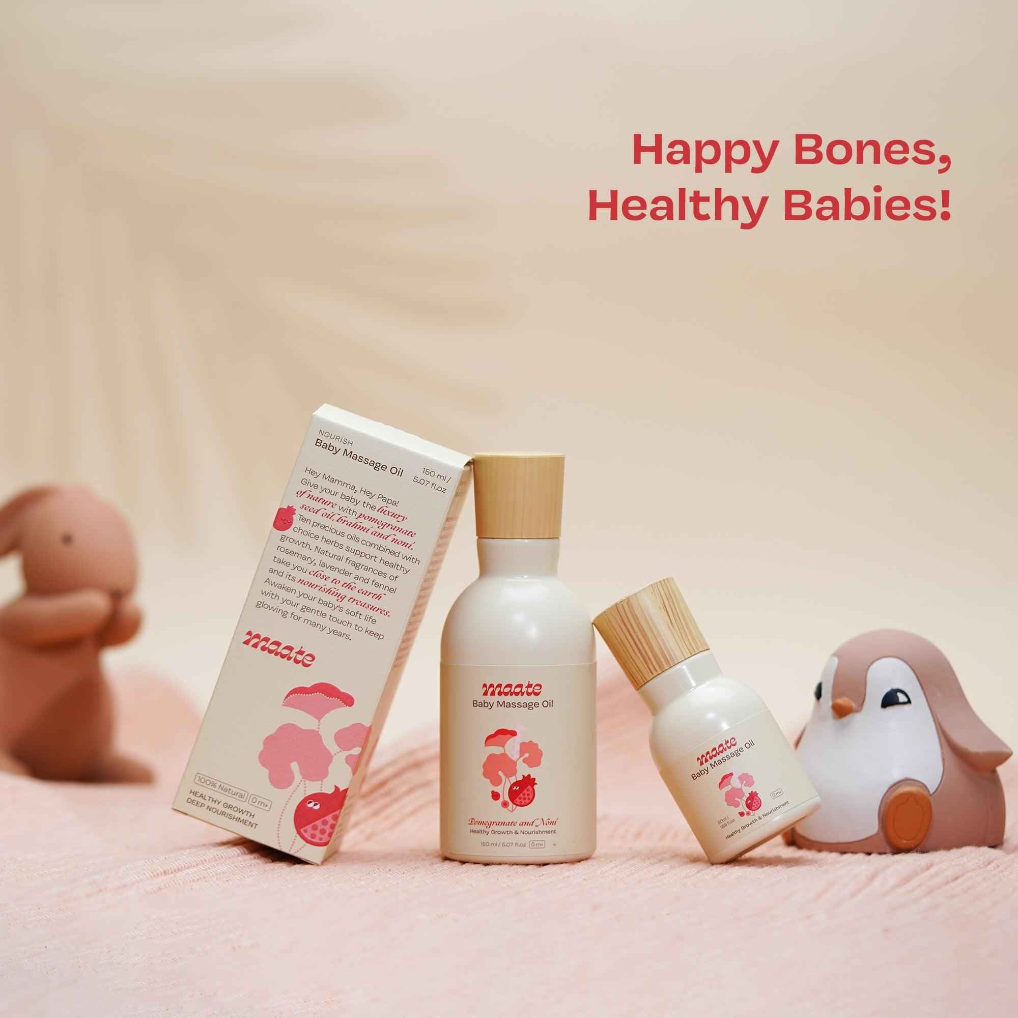 100% Natural Baby Massage Oil - 150 ML - Maate