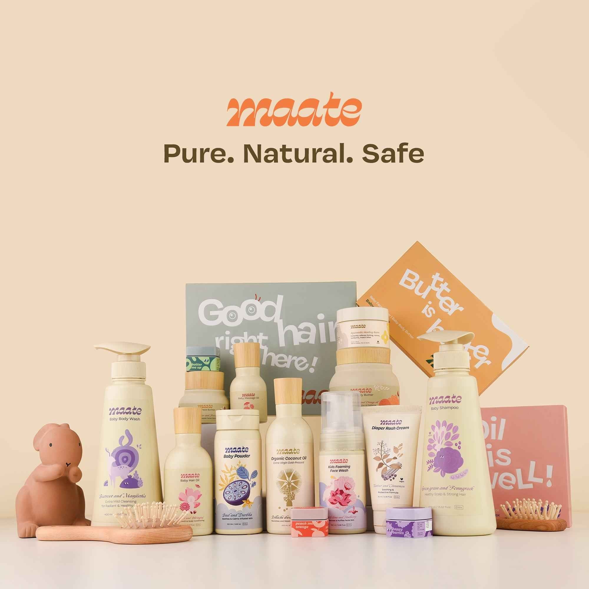 Tear Free Baby Shampoo - ph Balanced | Soap Free - 400 ML - Maate