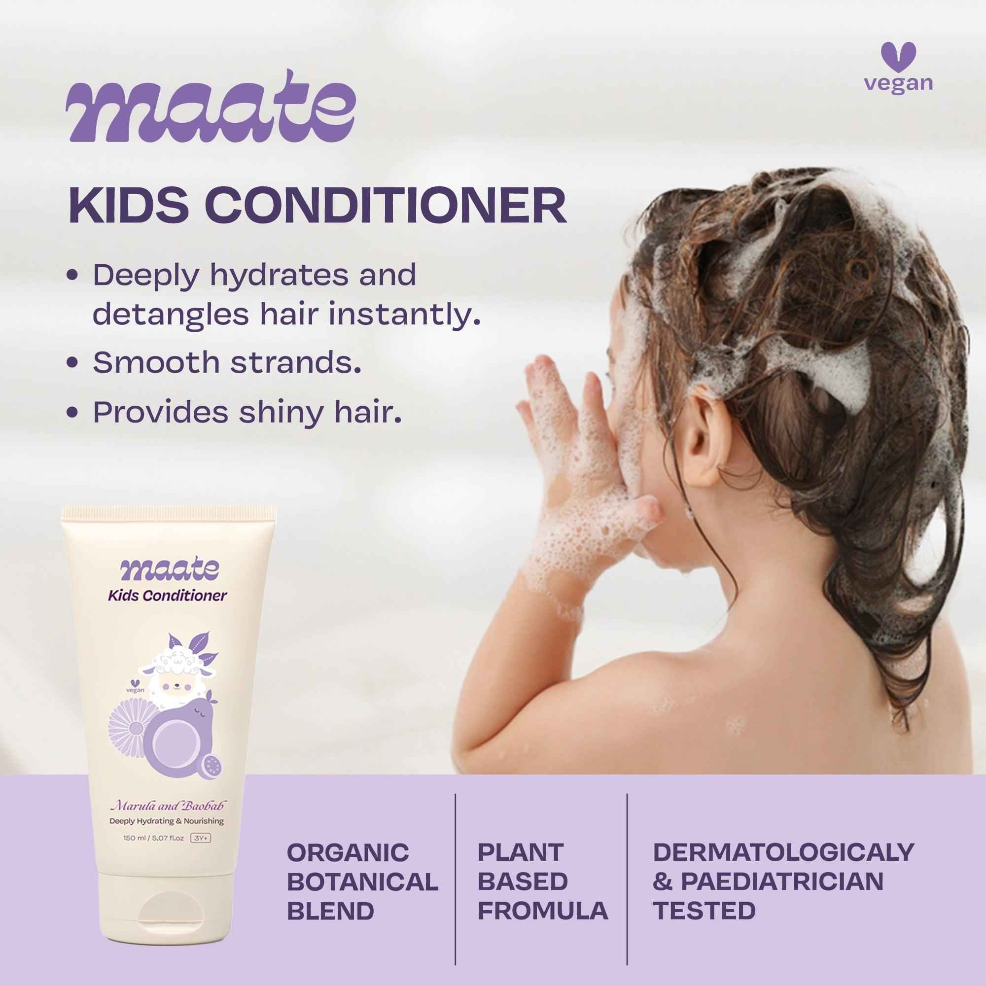Maate Kids Conditioner - Naturally Nourish, Detangle, and Shine Kids&