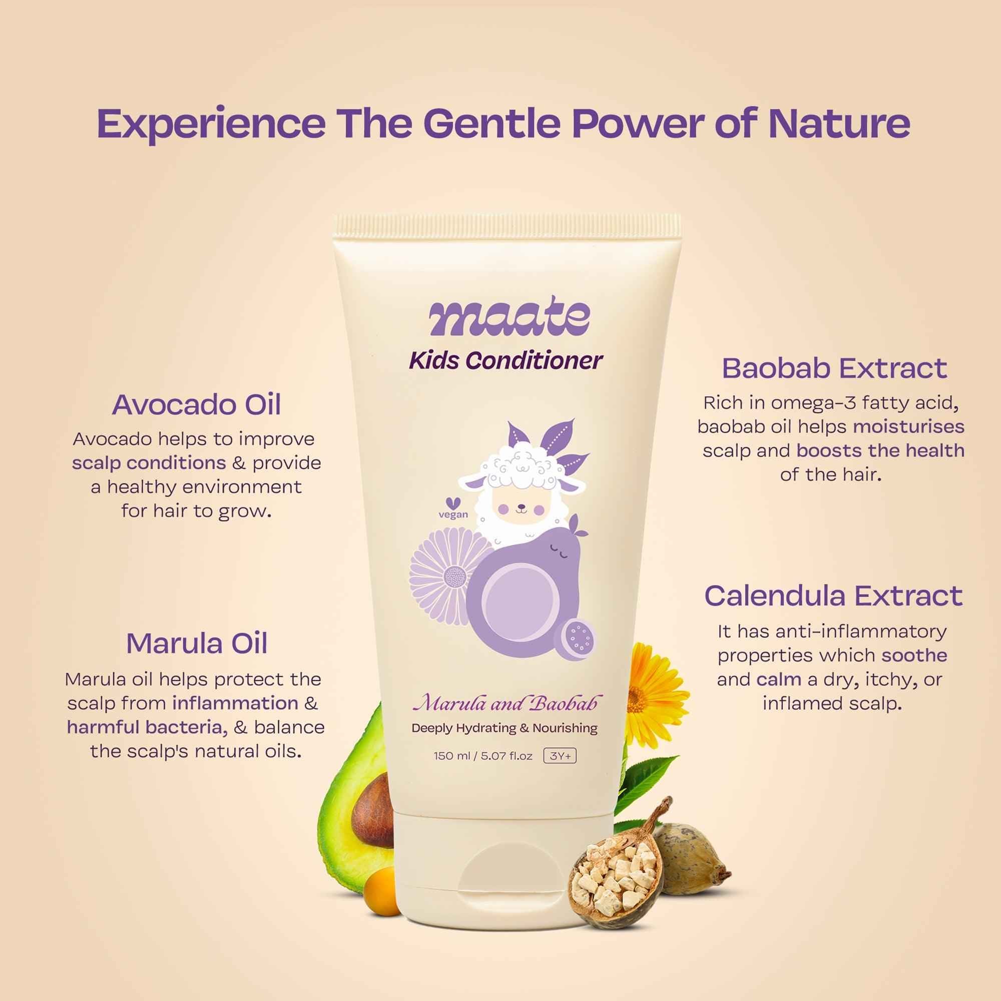 Maate Kids Conditioner - Naturally Nourish, Detangle, and Shine Kids&