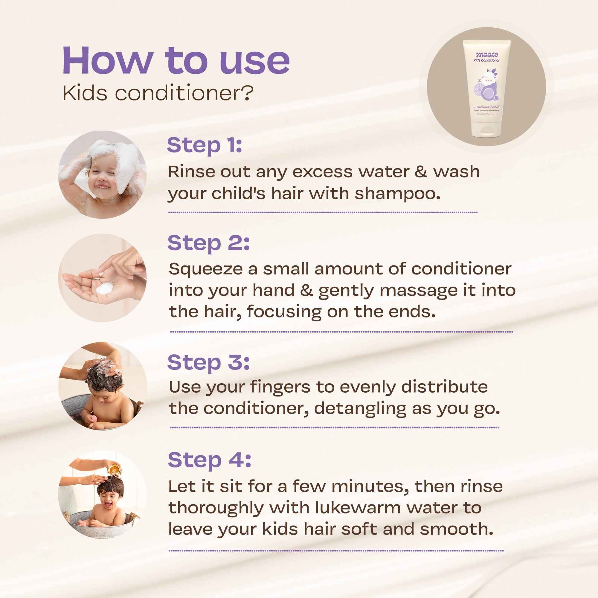 Maate Kids Conditioner - Naturally Nourish, Detangle, and Shine Kids&