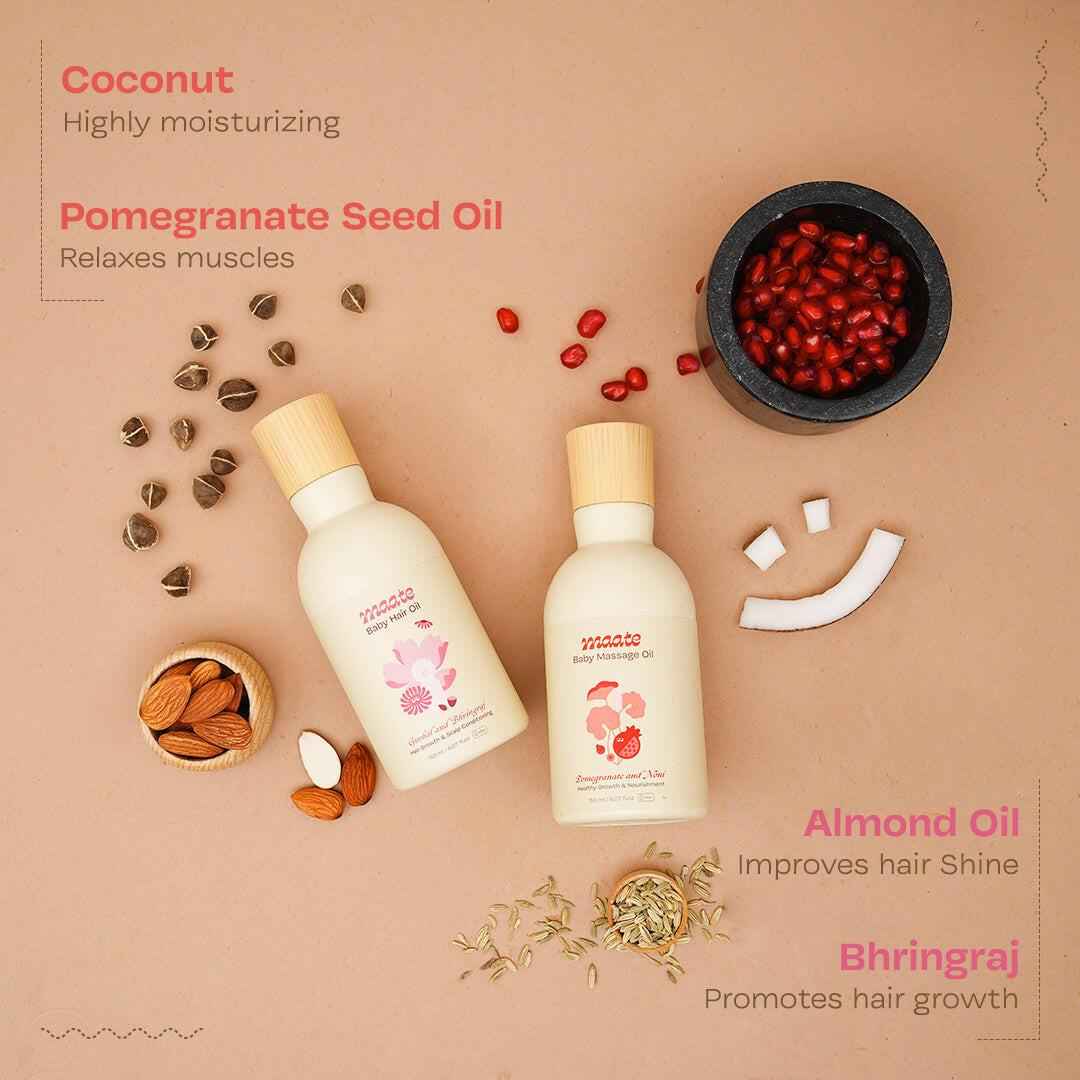 Baby Massage Oil Combo - 150 ML - Maate