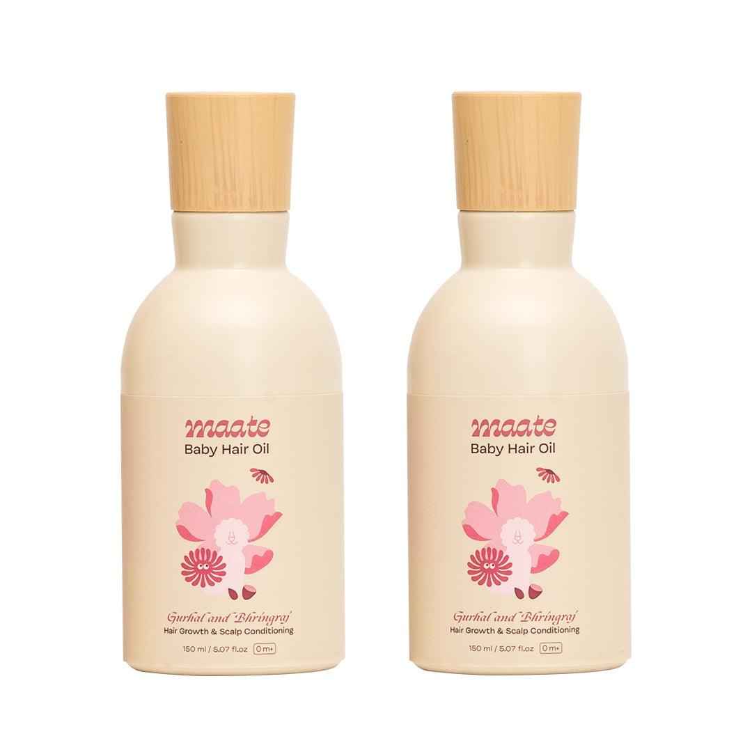 100% Natural Baby Hair Oil Combo - 150 ML - Maate