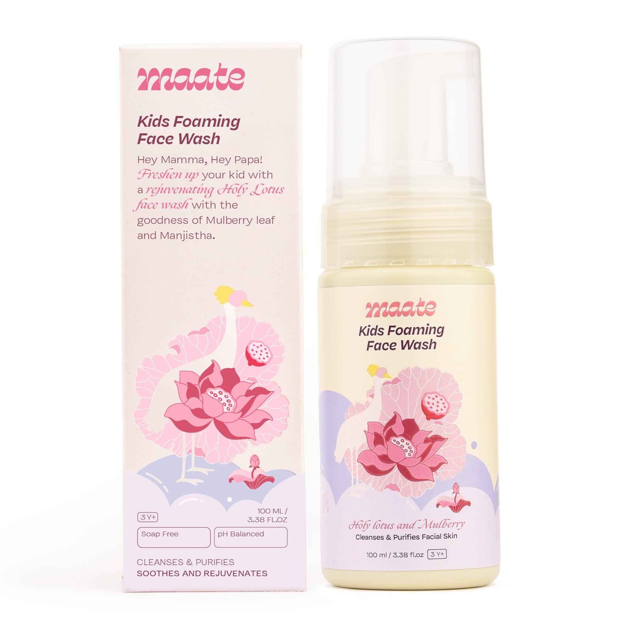 Maate Kids Foaming Face Wash - ph Balanced | Tear Free - Maate