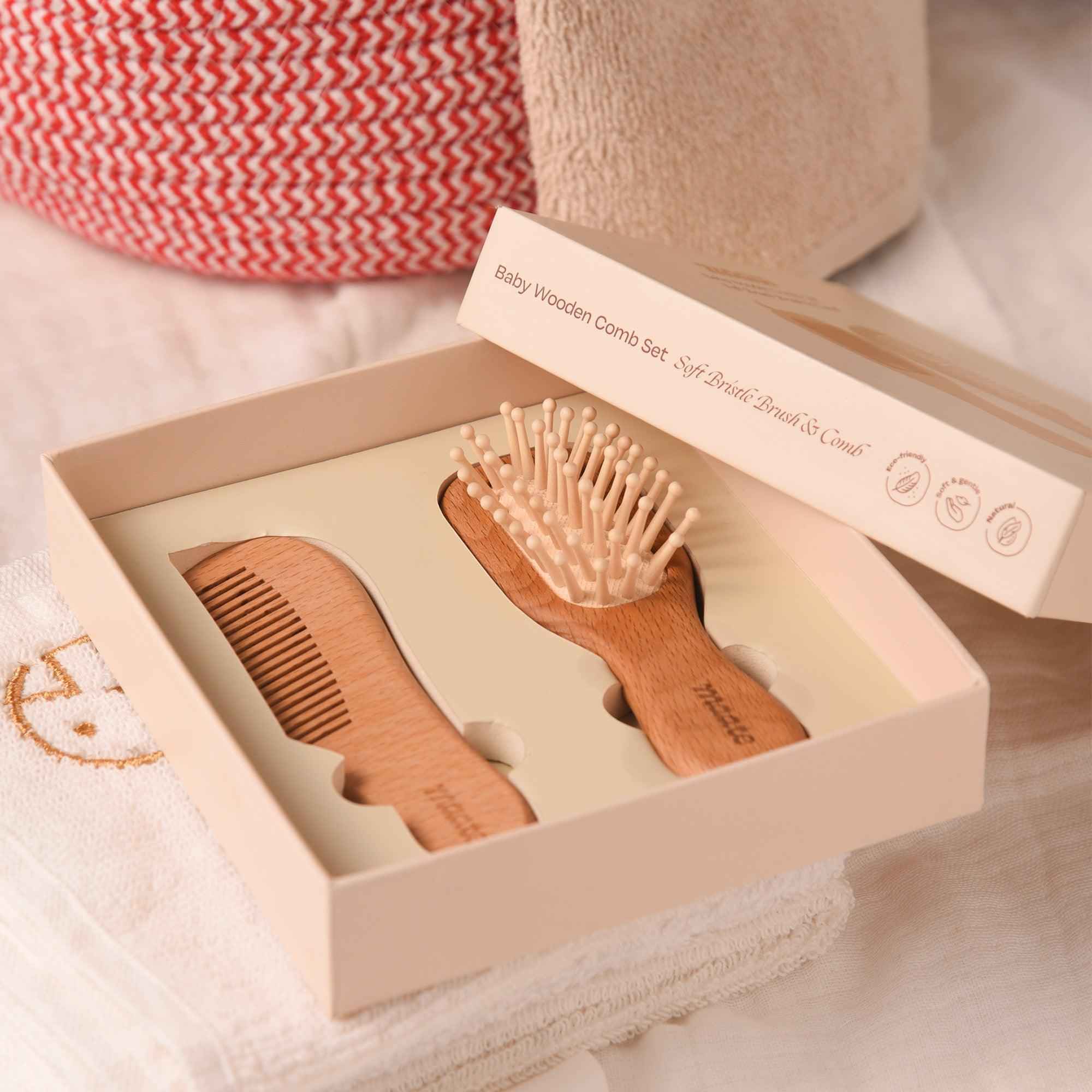 Baby Wooden Comb Set - Maate