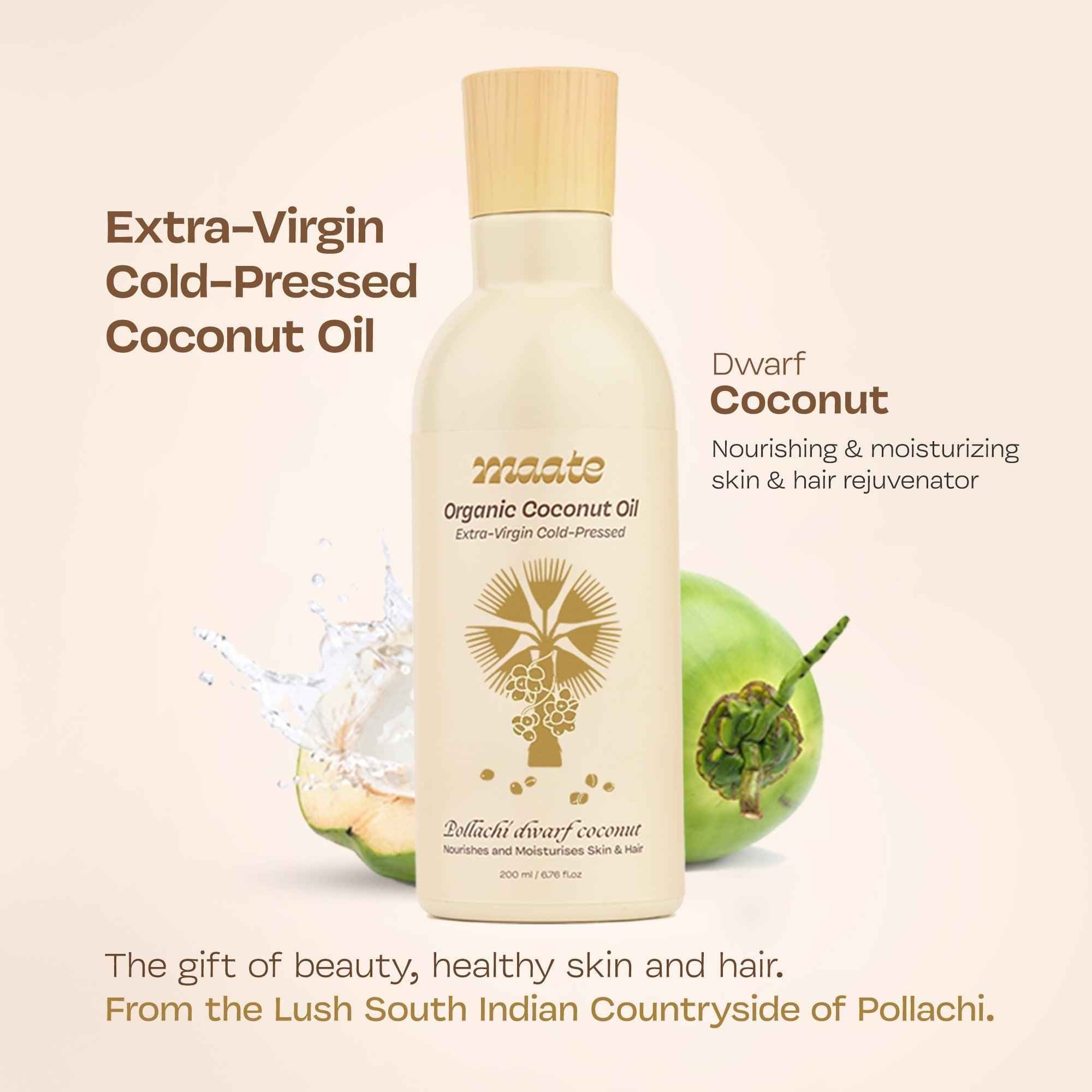 Maate Organic Coconut Oil - Extra Virgin | Cold Pressed - Maate