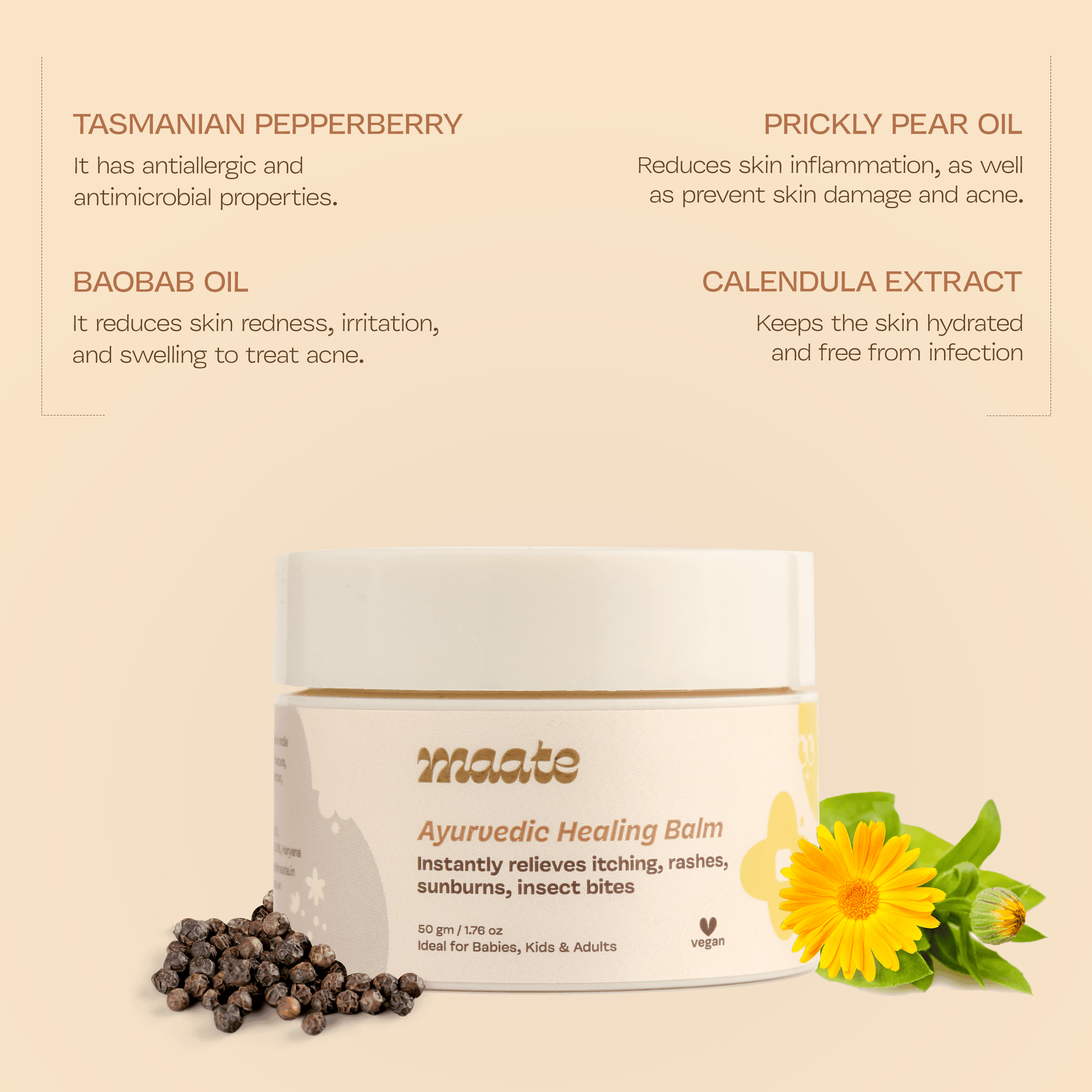After Bite Ayurvedic Healing Balm - Maate