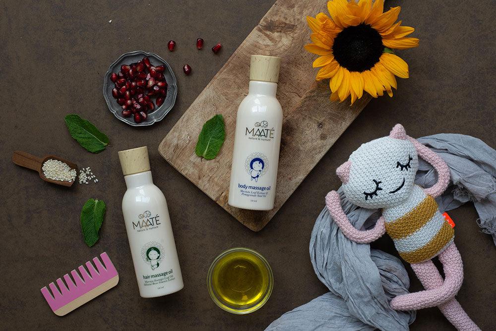 Why Maaté’s baby massage oils are a favourite amongst parents