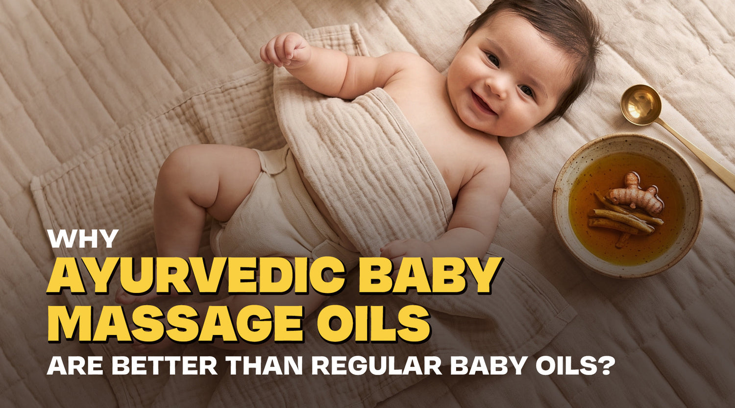 Why Ayurvedic Baby Massage Oils Are Better Than Regular Baby Oils