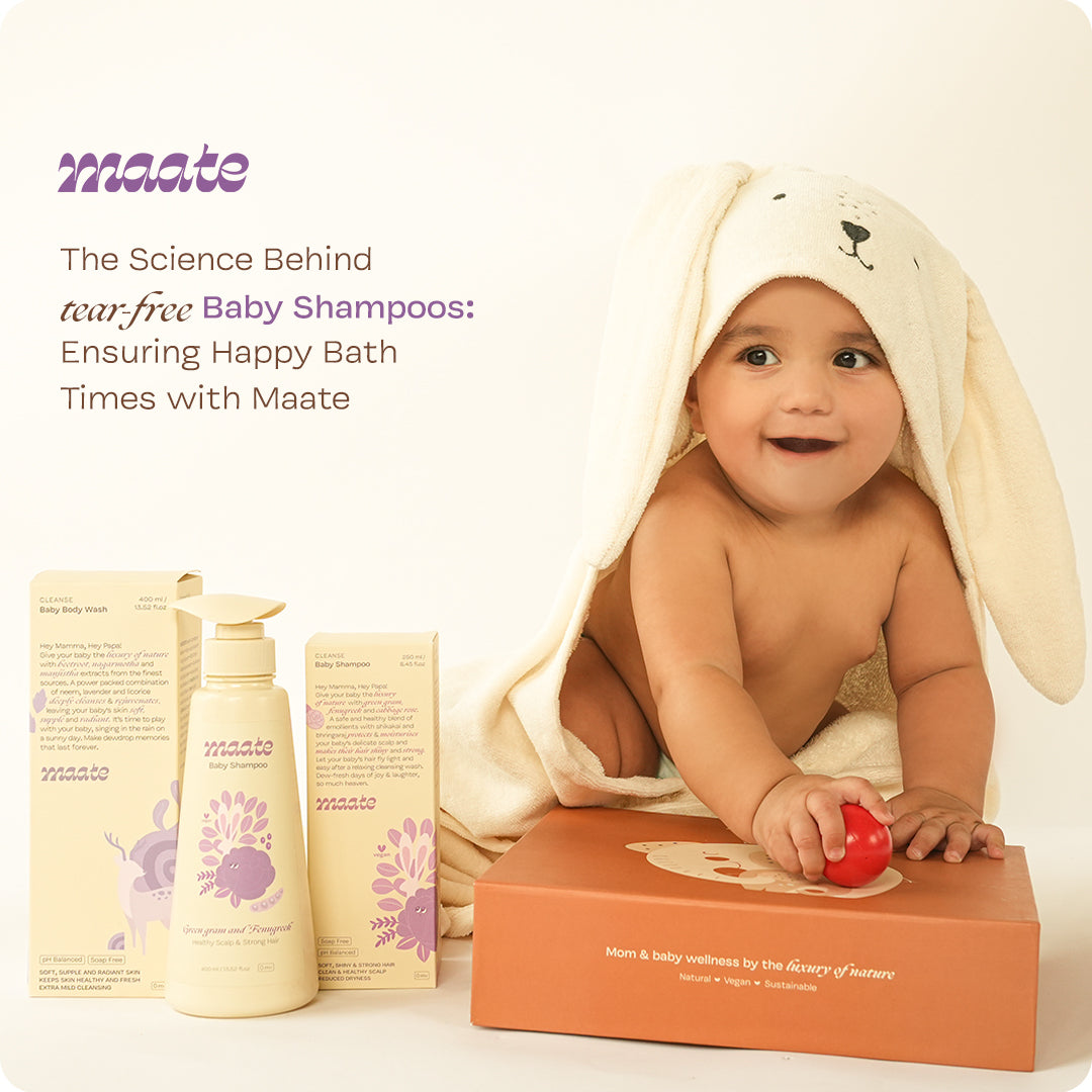 The Science Behind Tear-Free Baby Shampoos: Ensuring Happy Bath Times with Maate