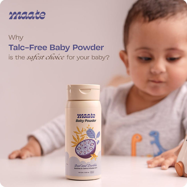 Why Talc-Free Baby Powder is the Safest Choice for Your Baby? – Maate