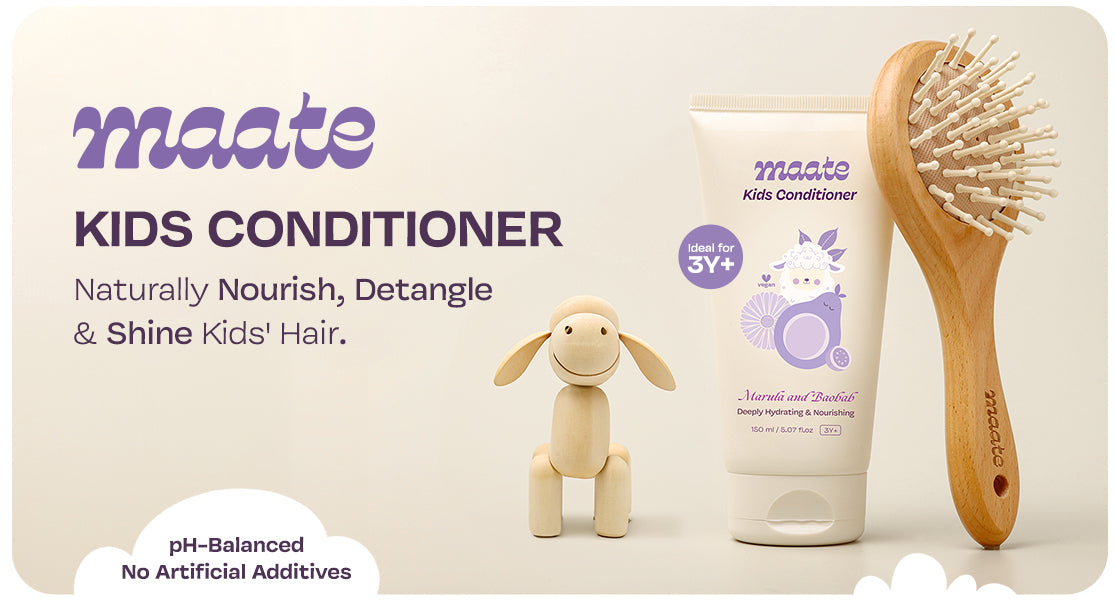 Maate Kids Conditioner - Naturally Nourish, Detangle, and Shine Kids' Hair