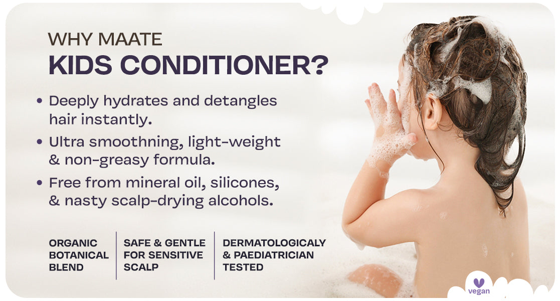 Maate Kids Conditioner - Naturally Nourish, Detangle, and Shine Kids' Hair