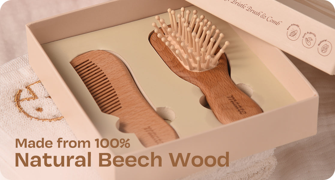 Baby Wooden Comb Set