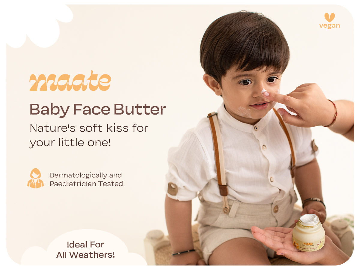 Face Buttering Buy Baby Face Butter 50gm | Gentle Baby Face Cream India – Maate