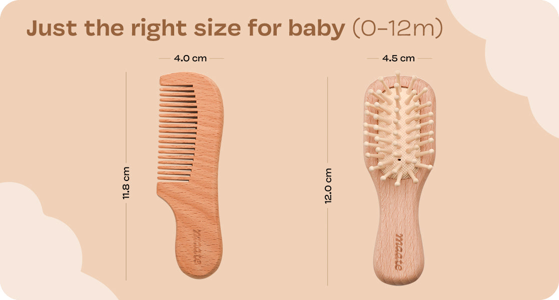 Baby Wooden Comb Set