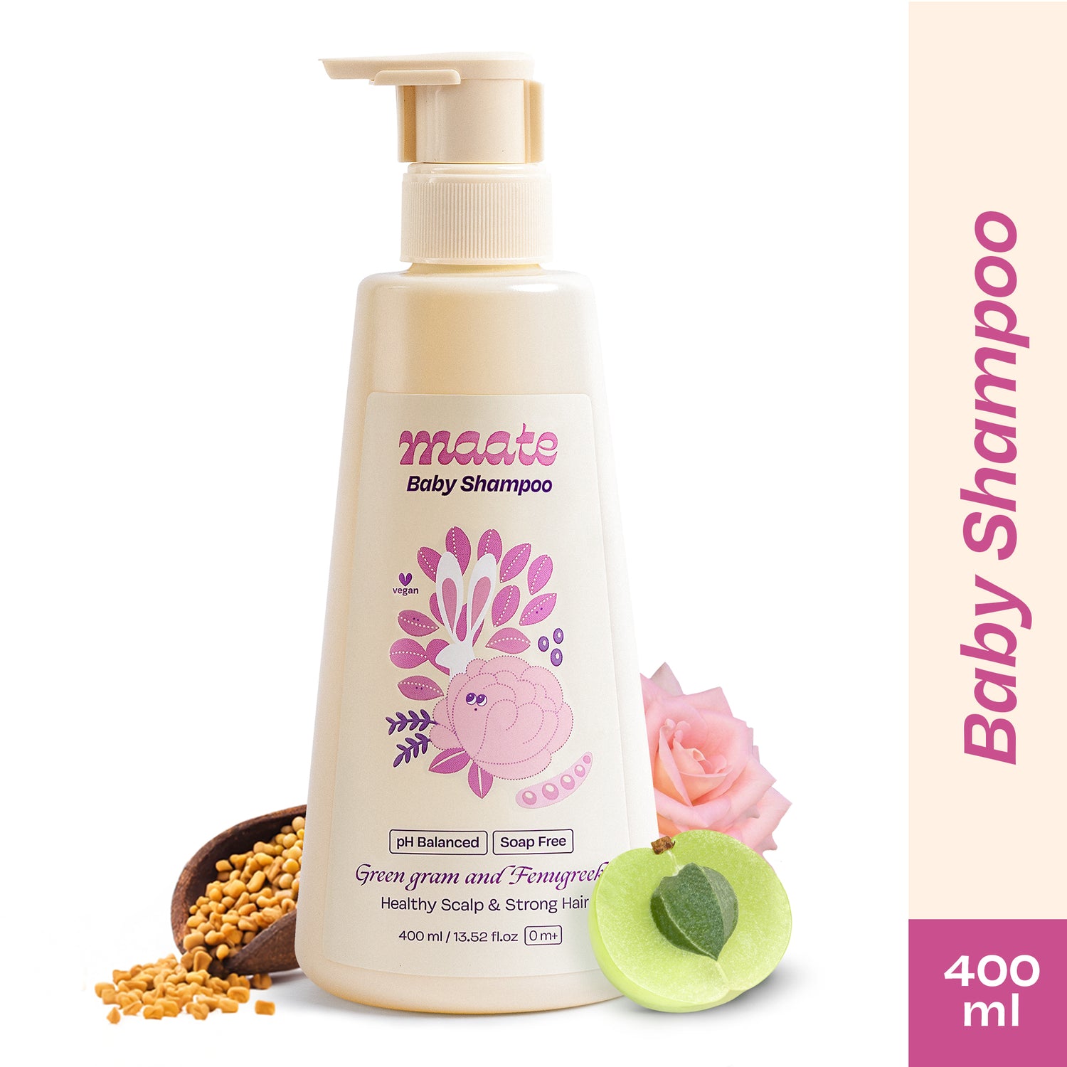 Tear Free Baby Shampoo - ph Balanced | Soap Free - 400 ML