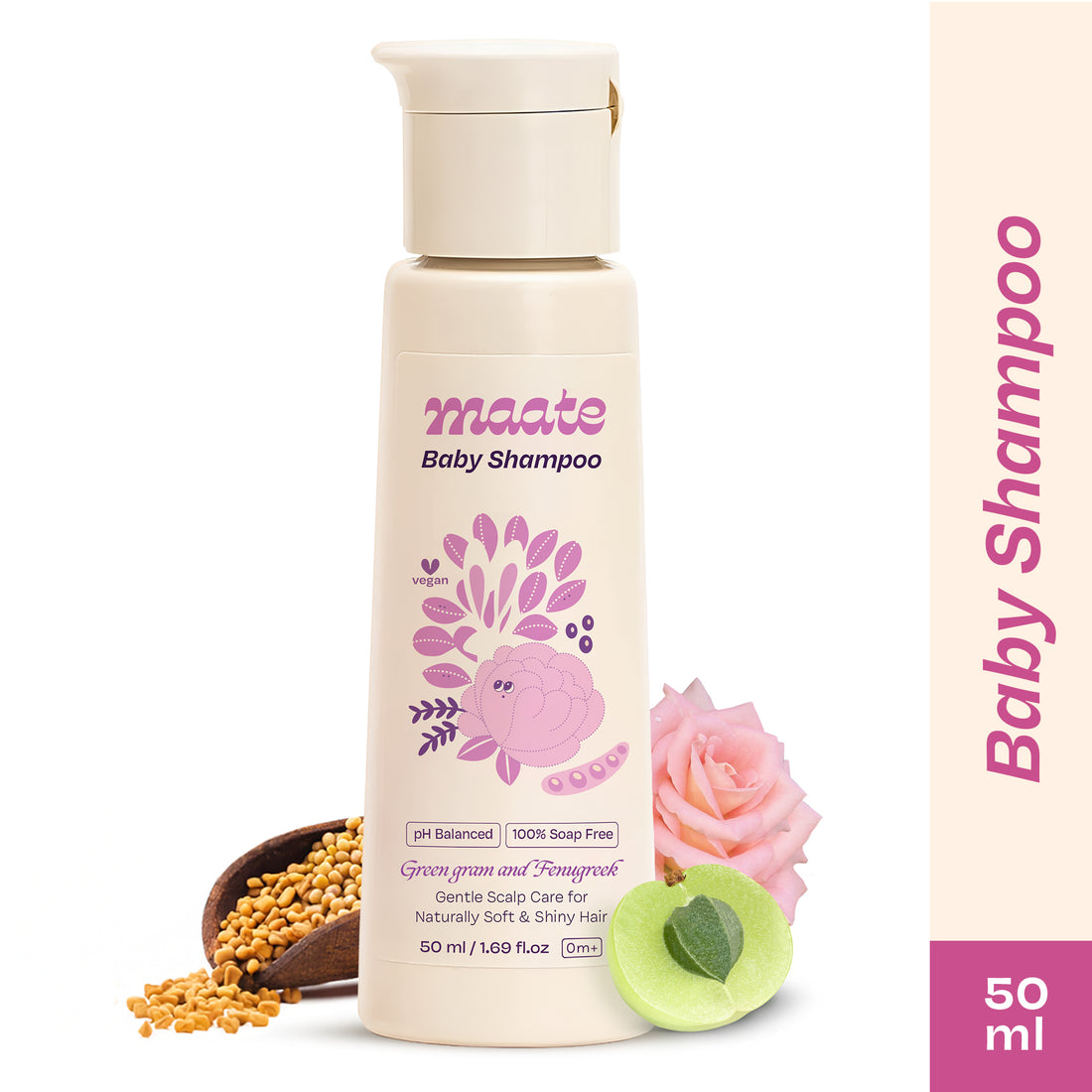 Tear Free Baby Shampoo - ph Balanced | Soap Free - 50 ML