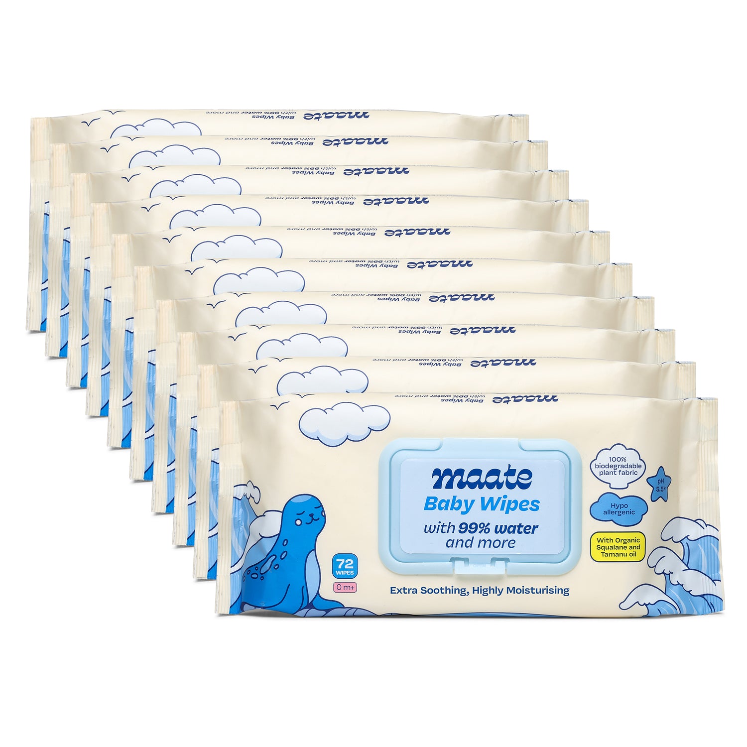 Maate Baby Wipes 99% Water