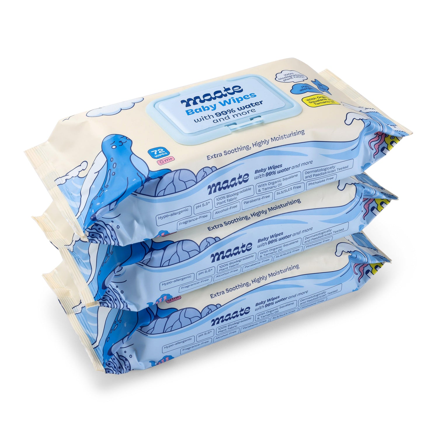 Maate Baby Wipes 99% Water