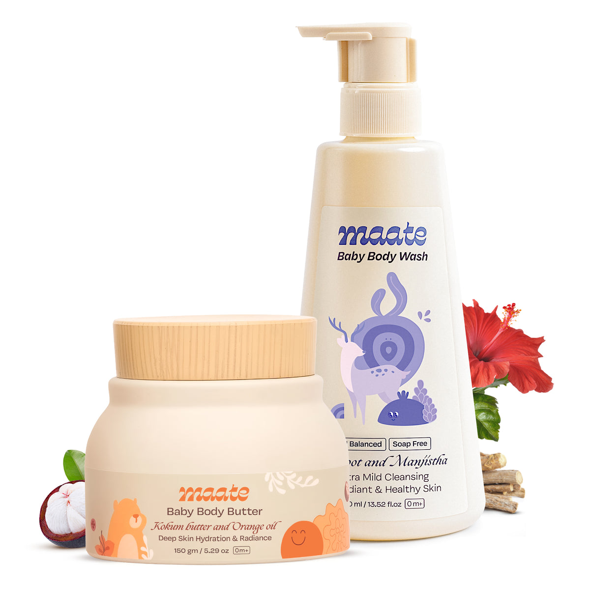 Baby Body wash 400 Ml &amp; Baby Body Butter 150 Gm Combo