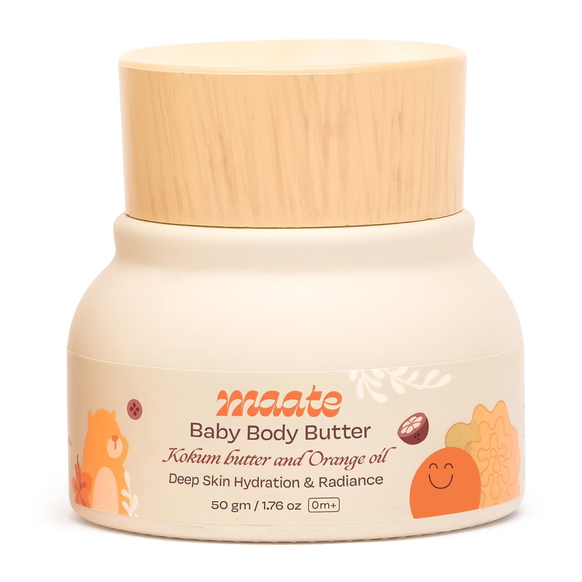 Buy Natural & Vegan Baby Body Butter With Pure Kokum Butter, Saffron ...