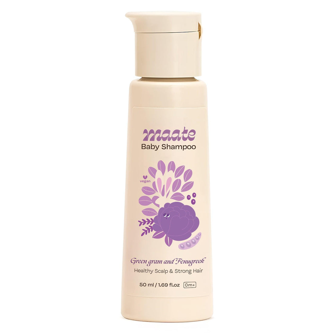 Tear Free Baby Shampoo - ph Balanced | Soap Free - 50 ML - Maate