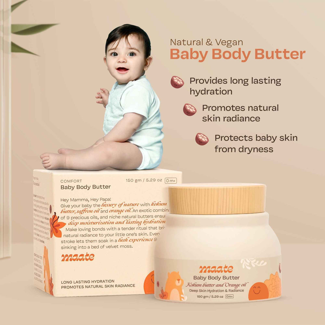 Baby Body Butter 150 Gm - Maate