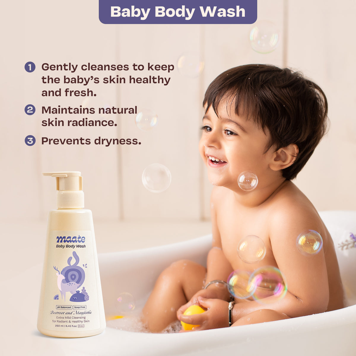 Baby Body Wash 250 Ml &amp; Baby Body Butter 50 Gm Combo
