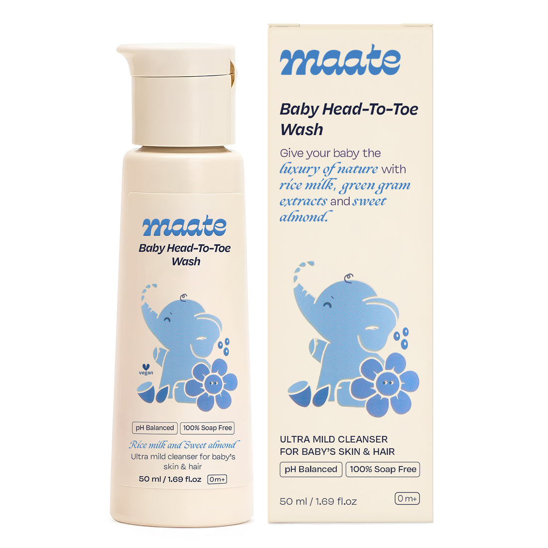 Maate Baby Head to Toe Wash – Tear-Free | pH-Balanced - 50ML