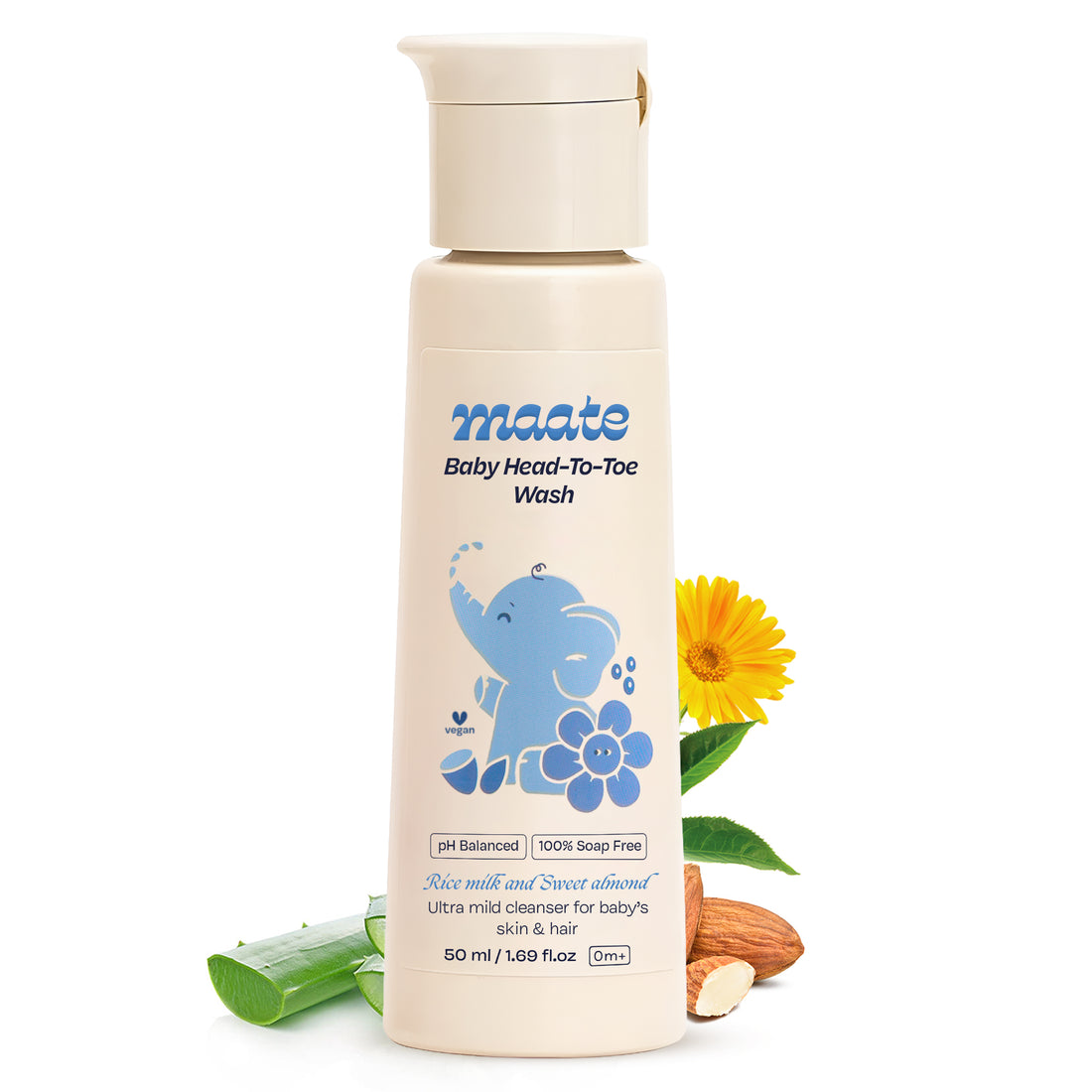 Maate Baby Head to Toe Wash – Tear-Free | pH-Balanced - 50ML