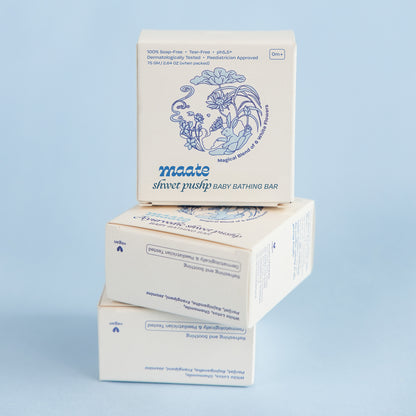 Maate Ayurvedic Shwet Pushp Baby Bathing Bar