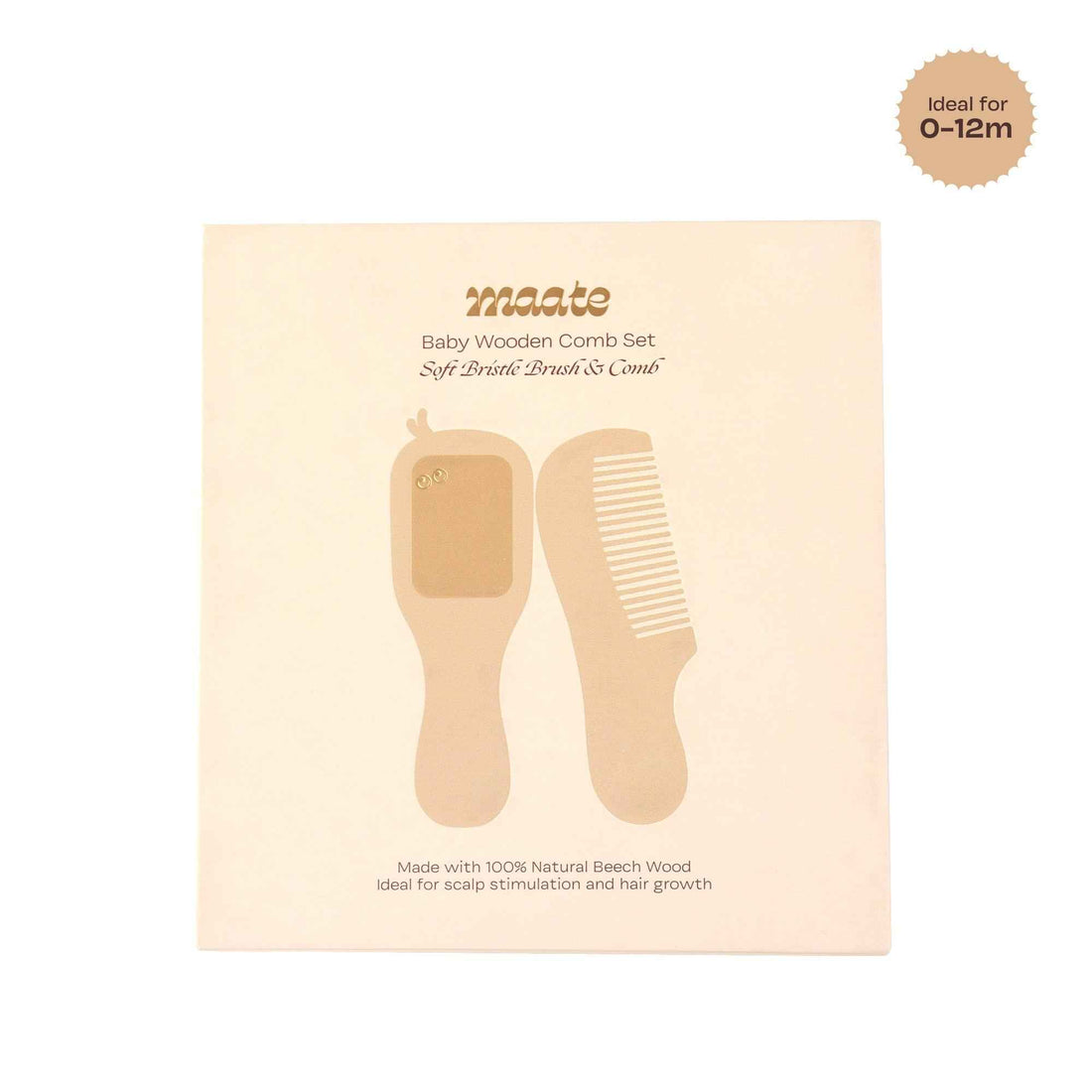 Baby Wooden Comb Set - Maate